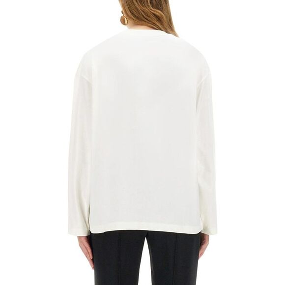 JIL SANDER Logo Long Sleeve T-Shirt Women WHITE T-Shirts & Tops - Picture 5 of 5